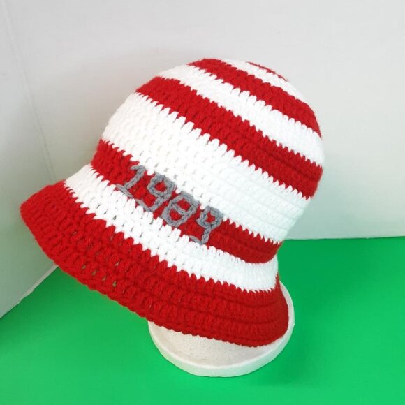 Handmade Retro 1989 Crocheted Bucket Hat New main image 6